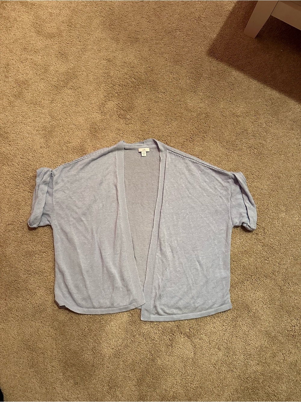 J. Jill light blue Open Cardigan